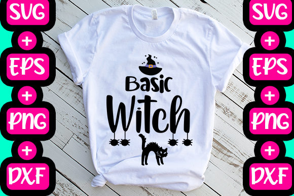 Basic Witch Graphics for T-Shirt Designs