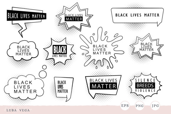 Black Lives Matter Silence Is Violence Graphics