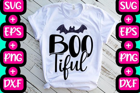 Boo Tiful Graphics for T-Shirt Designs