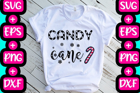 Candy Cane Graphics for T-Shirt Designs