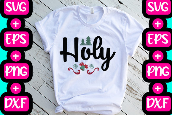 Holly: Christmas Graphics for T-Shirt Designs
