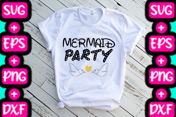 MOM Mermaid Party Graphics & T-Shirt Designs